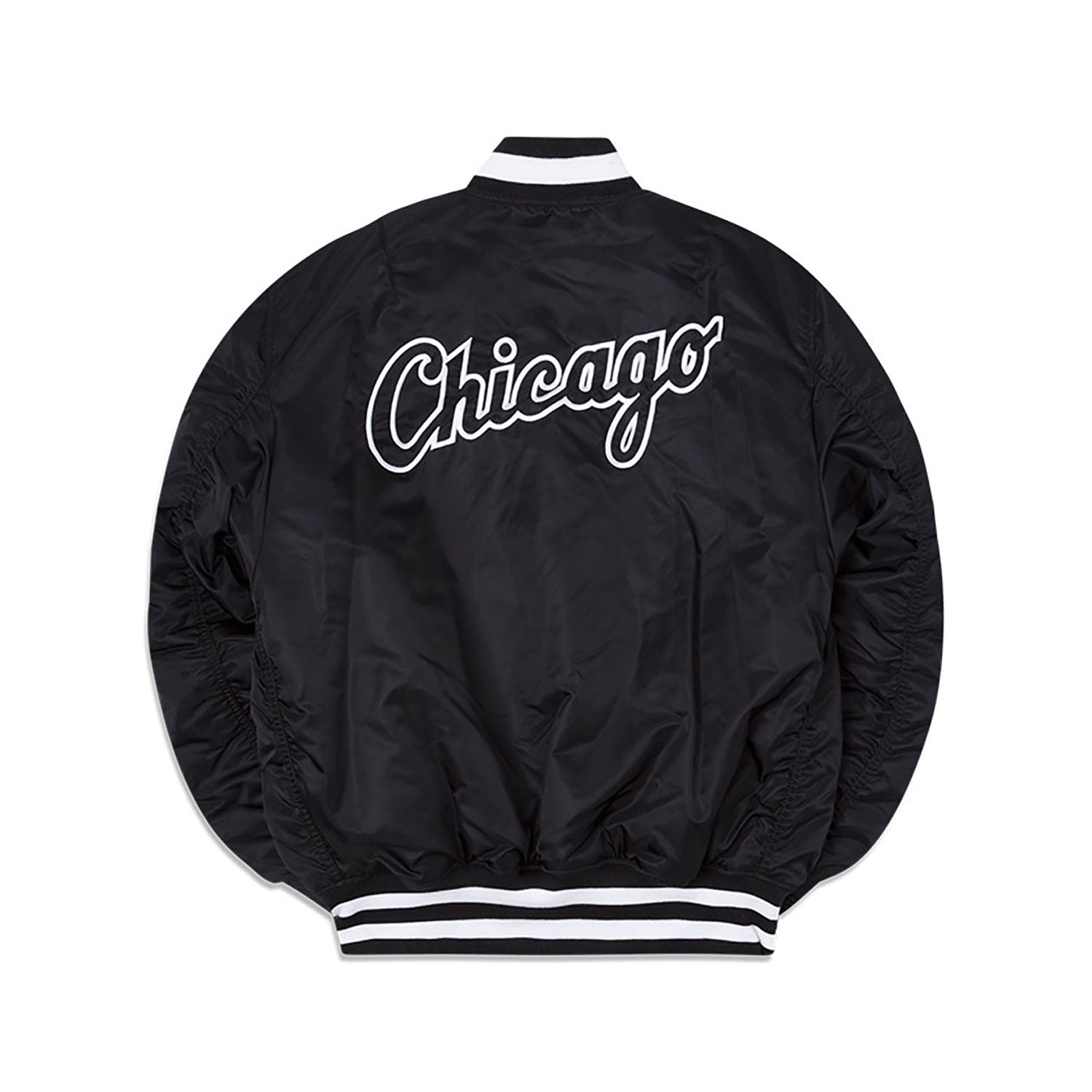 Chicago White Sox X Alpha Industries Black Reversible Bomber Jacket