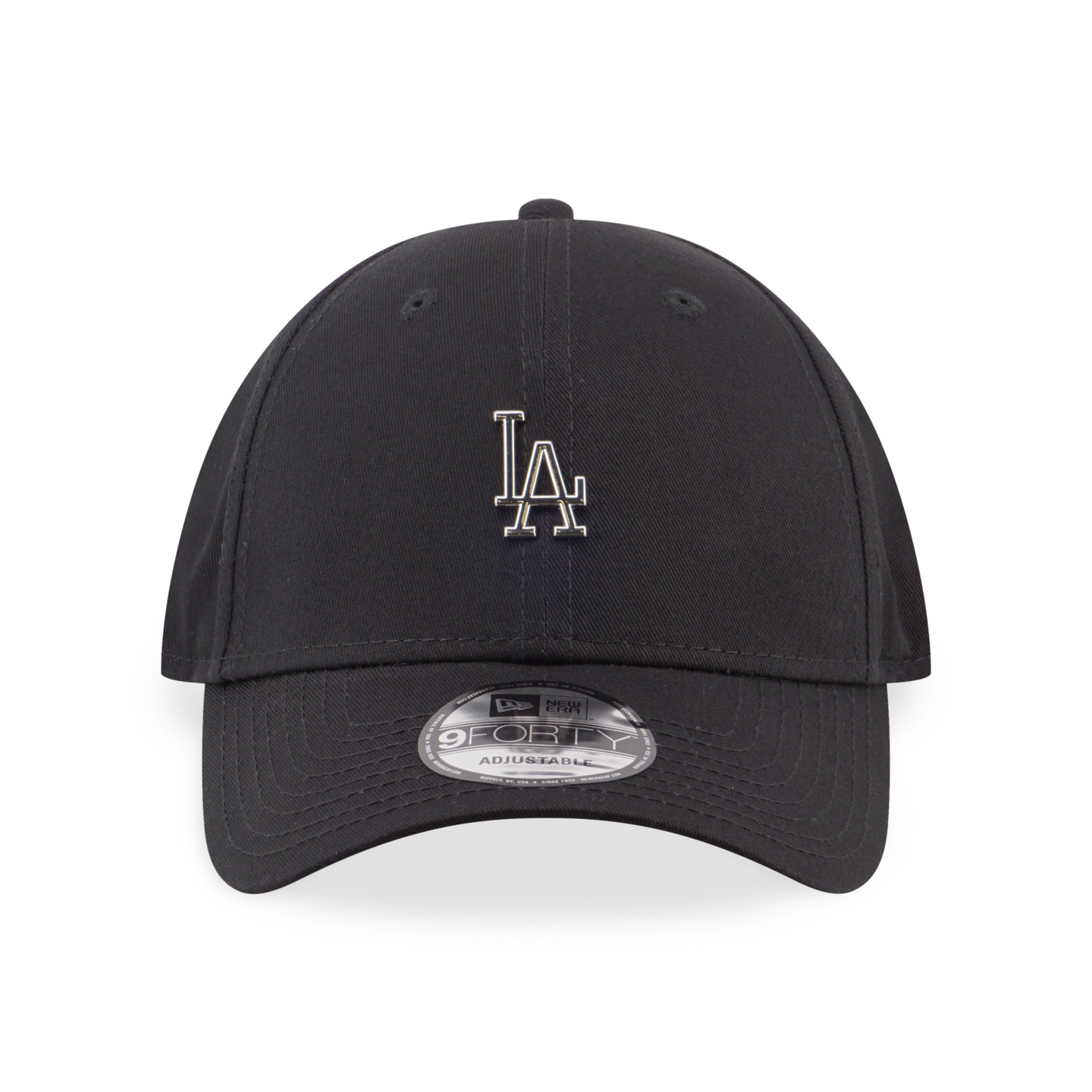 MLB Metal Badge Los Angeles Dodgers Silver 9Forty Black
