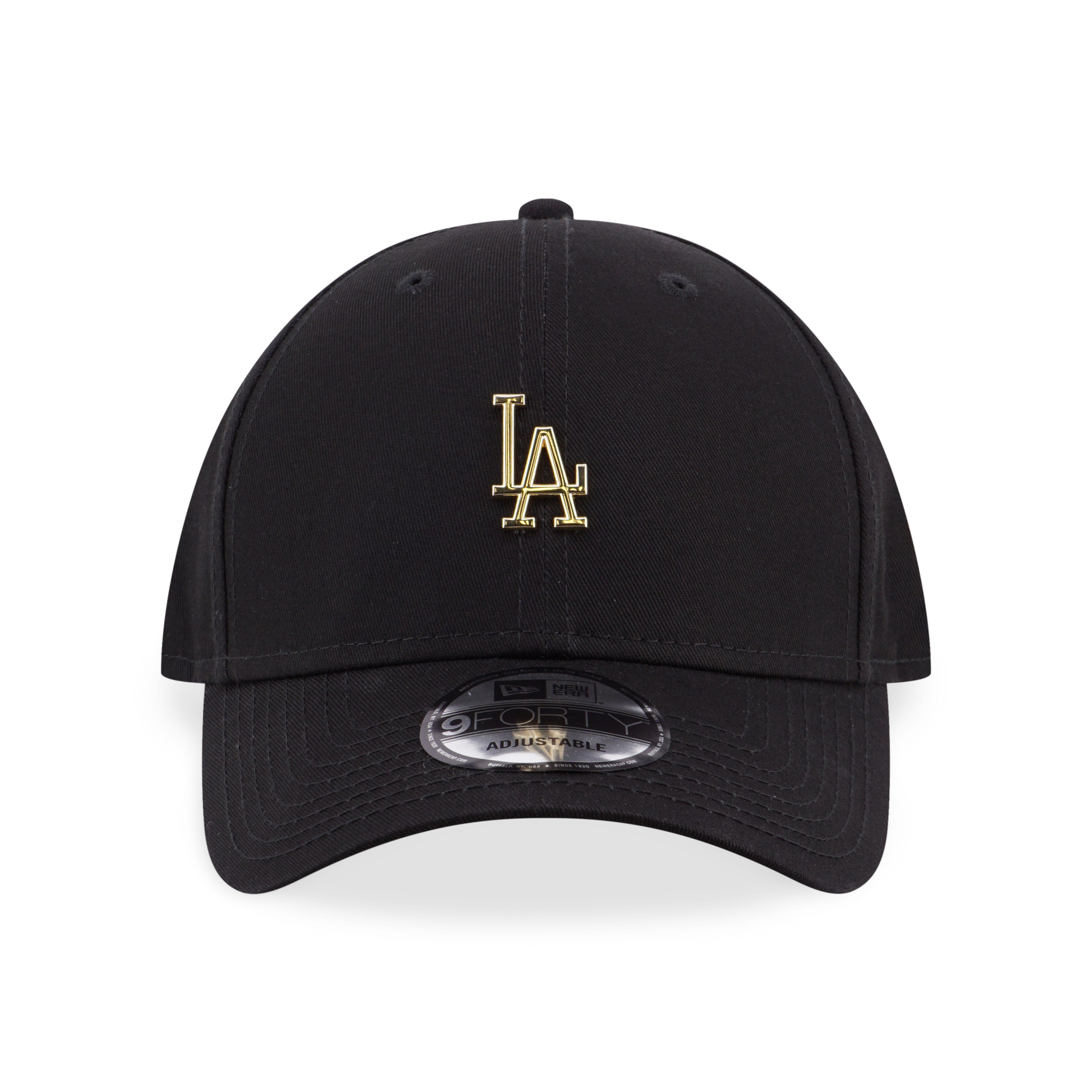 MLB Metal Badge Los Angeles Dodgers Gold 9Forty Black