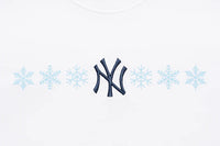 SS Tee MLB Snowflakes New York Yankees White