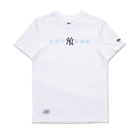 SS Tee MLB Snowflakes New York Yankees White