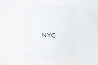 Short Sleeve Pocket Tee White Joyful Expression