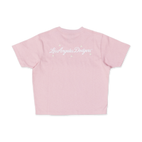 LOS ANGELES DODGERS MINI FLORAL PINK ROUGE WOMEN CROP TEE