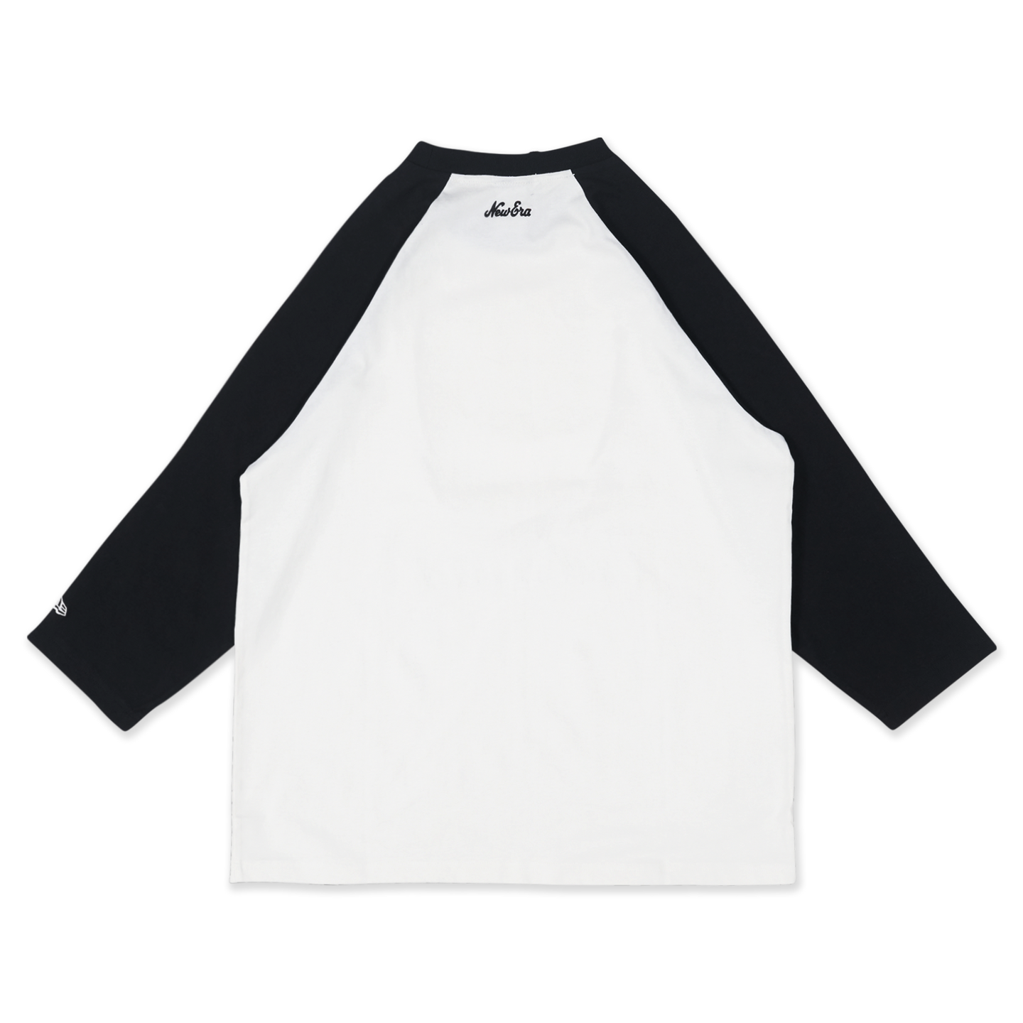 OAKLAND RAIDERS NFL CANVAS WASH IVORY BLACK RAGLAN SLEEVE T-SHIRT