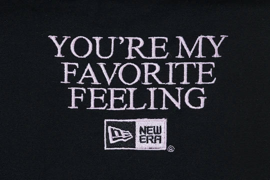 NEW ERA MY VALENTINE - NE SCRIPT BLACK TOTE BAG