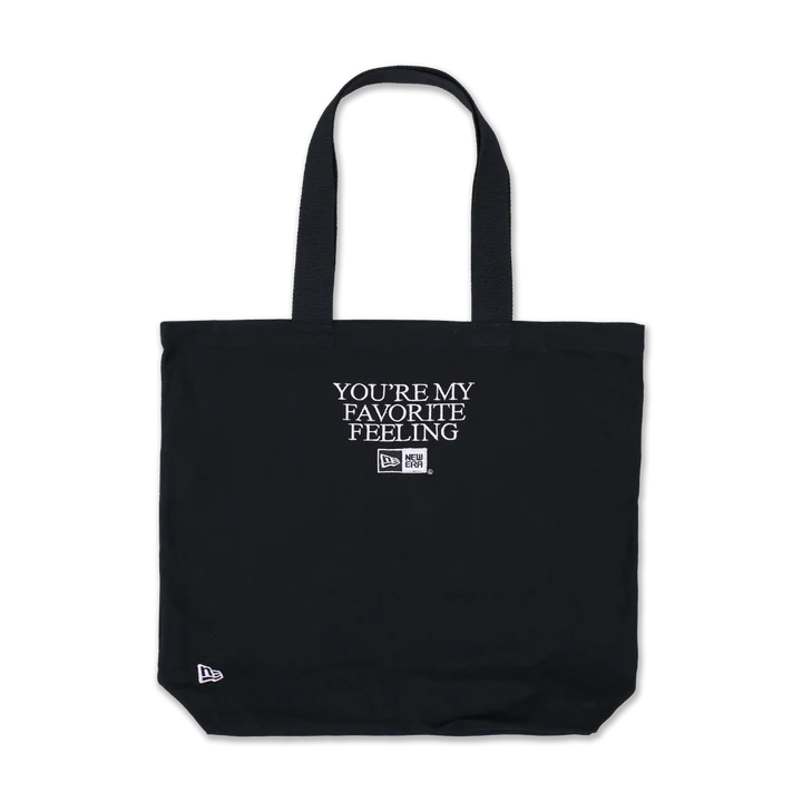 NEW ERA MY VALENTINE - NE SCRIPT BLACK TOTE BAG