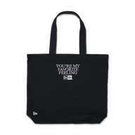 NEW ERA MY VALENTINE - NE SCRIPT BLACK TOTE BAG