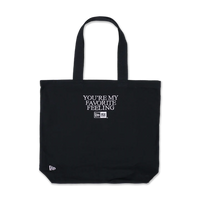 NEW ERA MY VALENTINE - NE SCRIPT BLACK TOTE BAG