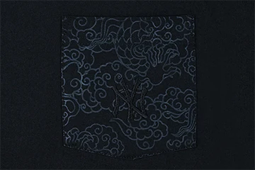 NEW YORK YANKEES YEAR OF THE DRAGON BLACK POCKET REGULAR SHORT SLEEVE T-SHIRT