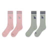LOS ANGELES DODGERS COLOR ERA 2 PACK DIRTY ROSE AND EVEREST GREEN SOCKS