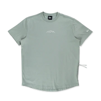 NEW ERA MOUNTAIN EDGE EVEREST GREEN PERFORMANCE SHORT SLEEVE T-SHIRT