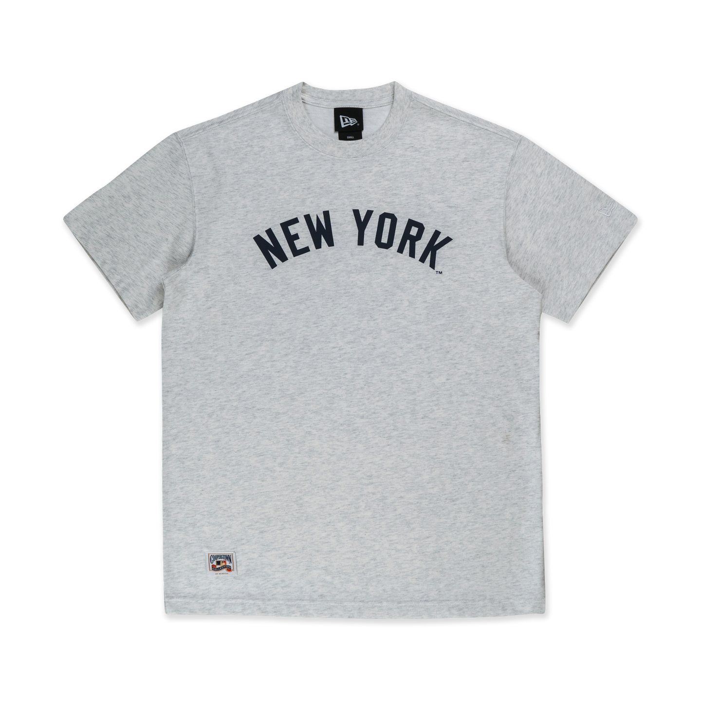 MLB NEW YORK YANKEES COOPERSTOWN LIGHT HEATHER GRAY SHORT SLEEVE T-SHIRT