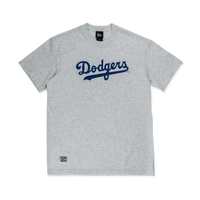 MLB LOS ANGELES DODGERS COOPERSTOWN LIGHT HEATHER GRAY SHORT SLEEVE T-SHIRT