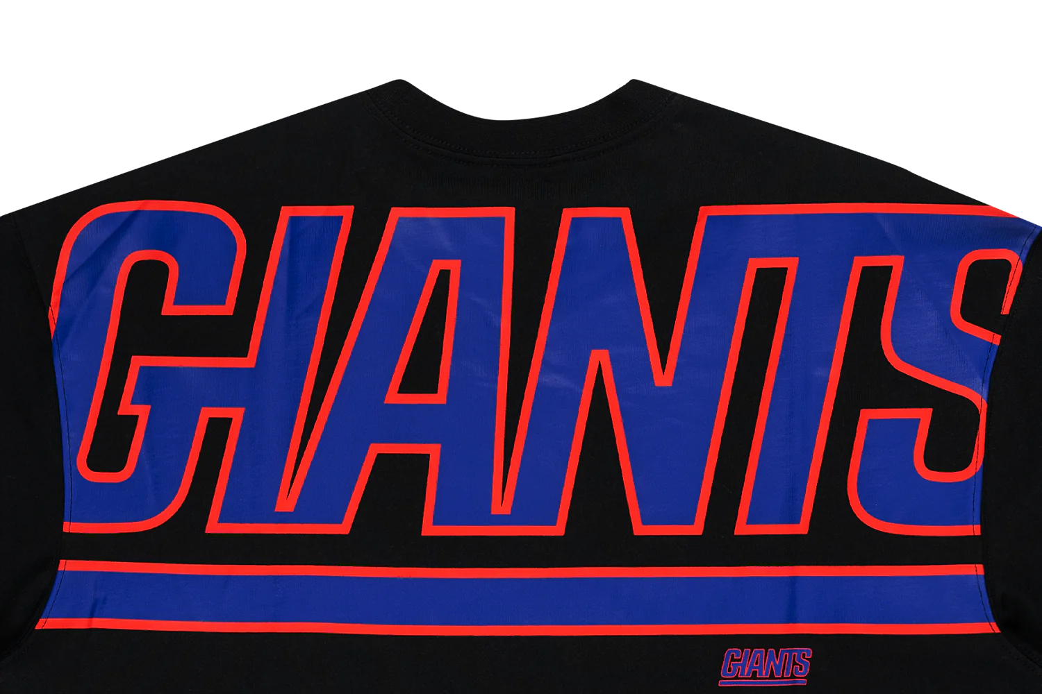 NEW YORK GIANTS NFL BLACK OVERSIZED SHORT SLEEVE T-SHIRT