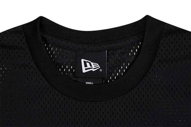 NEW ERA DARK 90S BLACK MESH LONG SLEEVE T-SHIRT