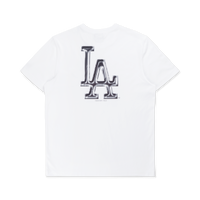 LOS ANGELES DODGERS COMIC SPACE WHITE SHORT SLEEVE T-SHIRT