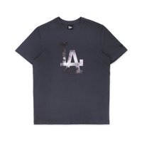 LOS ANGELES DODGERS COMIC SPACE GRAPHITE SHORT SLEEVE T-SHIRT
