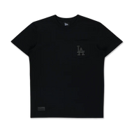 LOS ANGELES DODGERS NEW ERA DARK 90S BLACK SHORT SLEEVE POCKET T-SHIRT