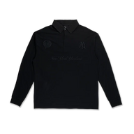 NEW YORK YANKEES DARK 90S BLACK RUGBY SWEATSHIRT