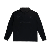 NEW YORK YANKEES DARK 90S BLACK RUGBY SWEATSHIRT