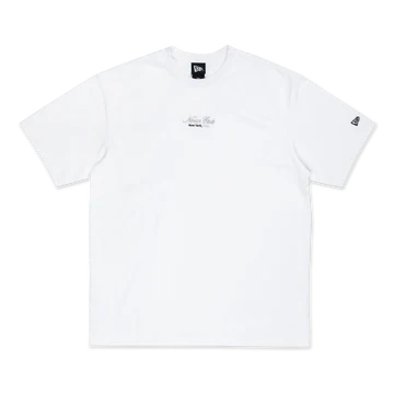 NEW ERA BASIC SCRIPT OVERSIZED WHITE SHORT SLEEVE T-SHIRT