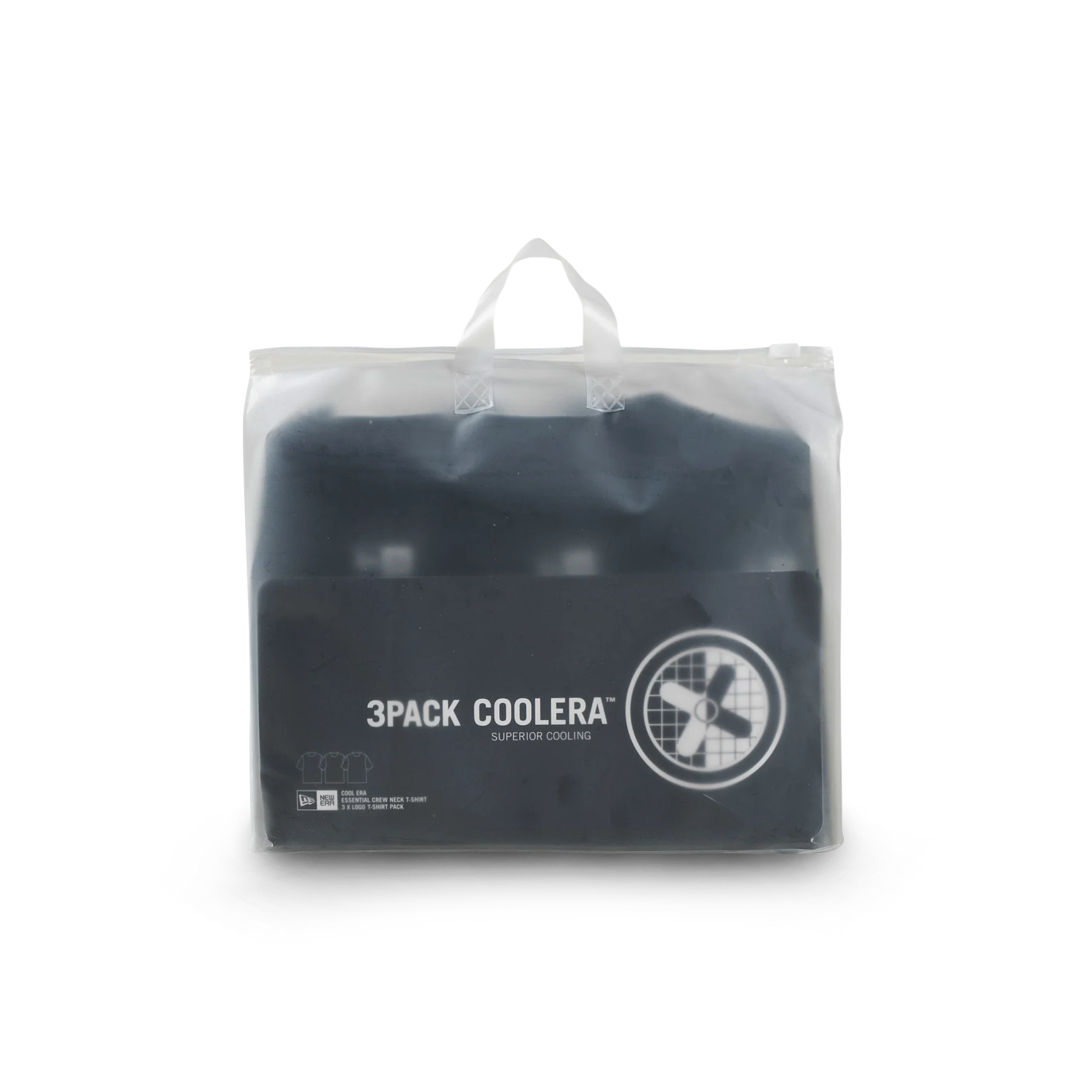 NEW ERA BASICS 3 PACK COOL ERA BLACK SHORT SLEEVE T-SHIRT