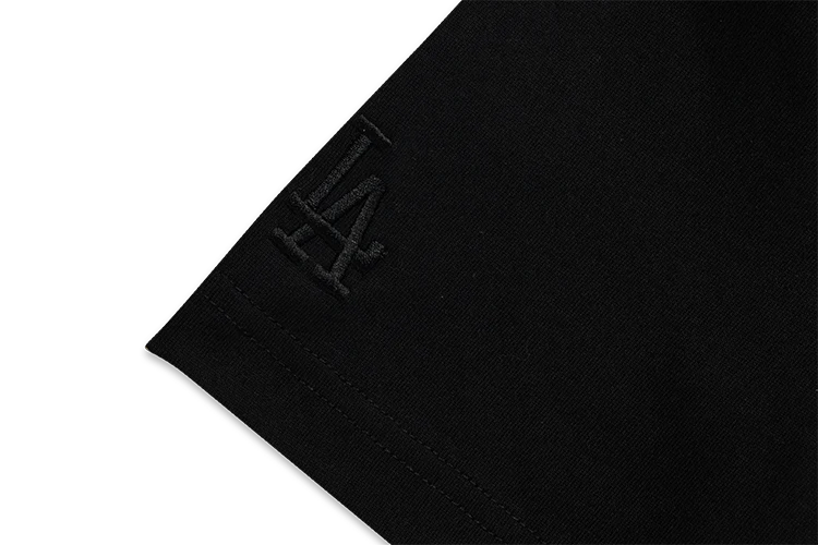 LOS ANGELES DODGERS TINT BRUSH BLACK SHORT SLEEVE T-SHIRT