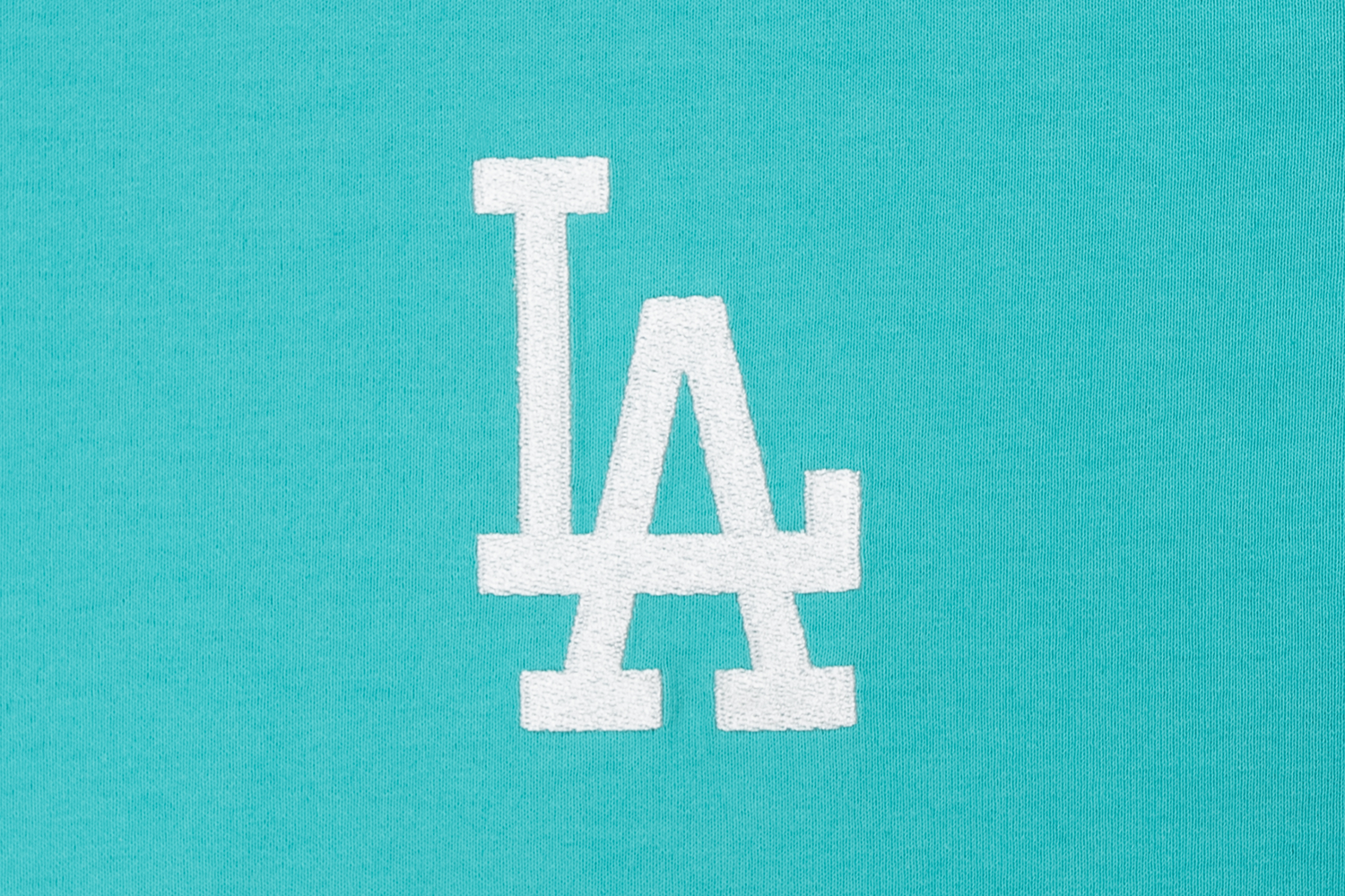 Los Angeles Dodgers Color Era Arctic Teal Women Crop Tee