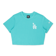 Los Angeles Dodgers Color Era Arctic Teal Women Crop Tee