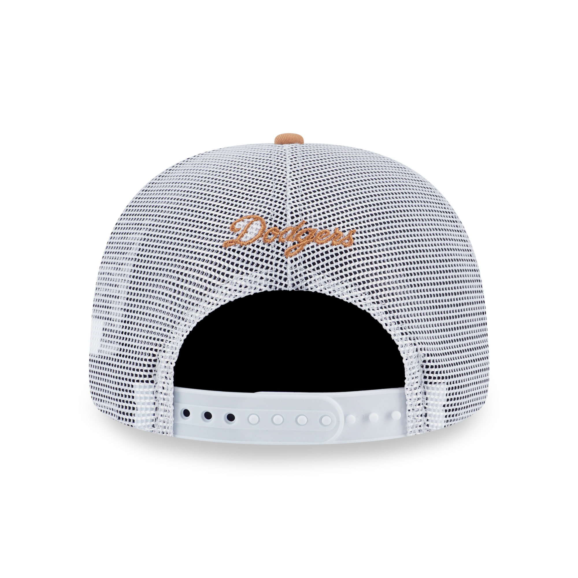 Los Angeles Dodgers Color Era 2-Tone White Rear Deep Sand Brown 9Forty AF Trucker Cap