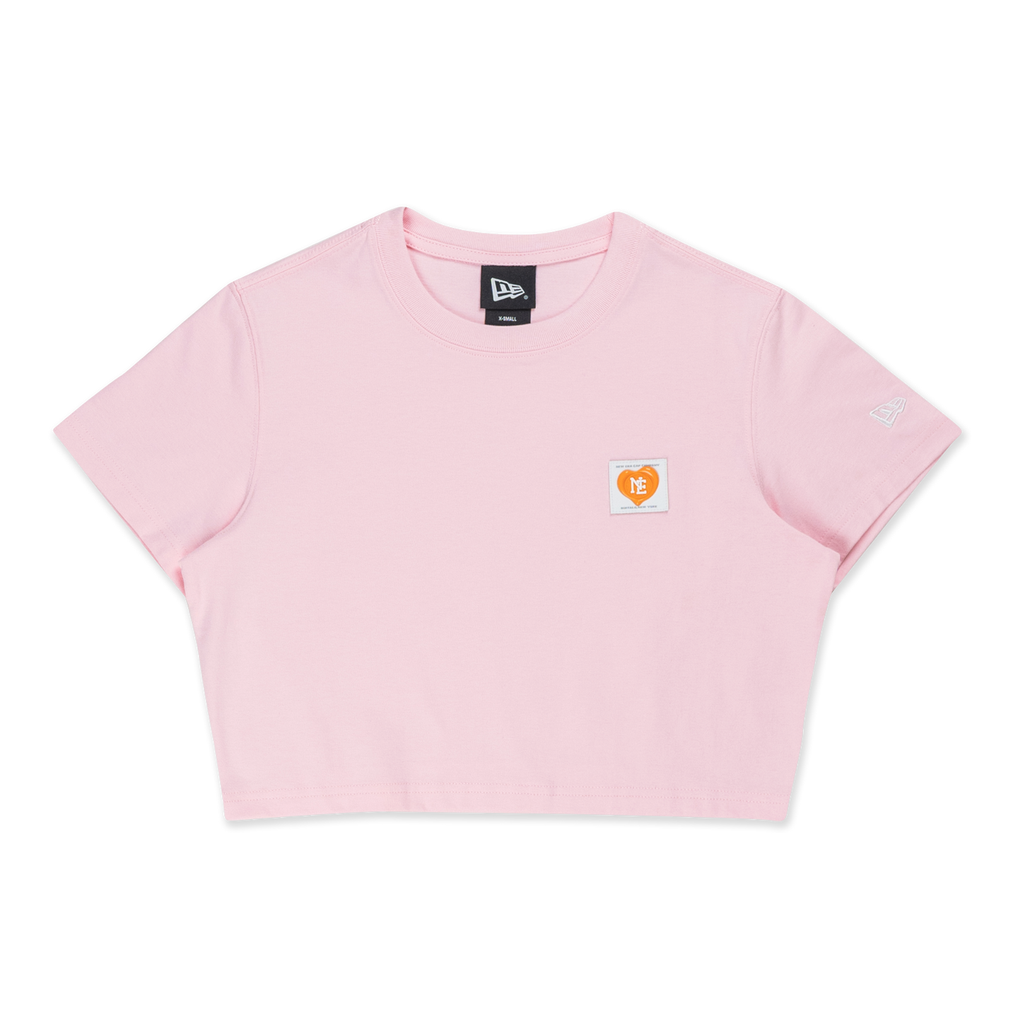New Era Valentine's Day Pink Women Crop Tee