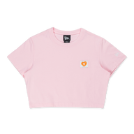 New Era Valentine's Day Pink Women Crop Tee