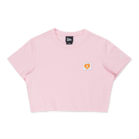 New Era Valentine's Day Pink Women Crop Tee