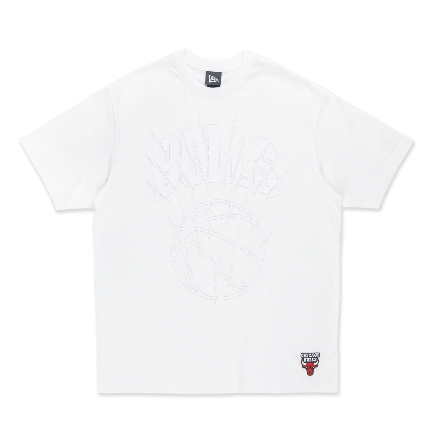 Chicago Bulls Basketball Tonal Pack White Oversized Short Sleeve T-Shirt