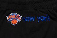 New York Knicks NBA Doodles Black Knit Shorts