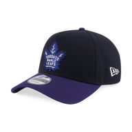 Toronto Maple Leafs NHL Team Logo 2-Tone Light Navy Visor Black 9Forty AF Cap