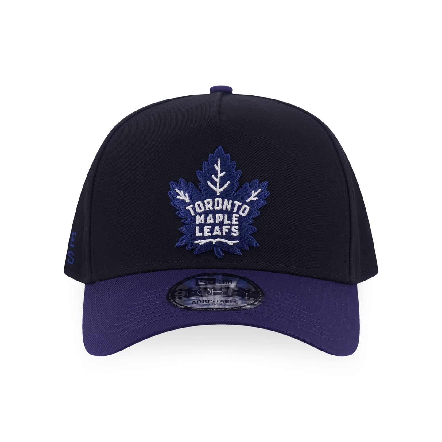 Toronto Maple Leafs NHL Team Logo 2-Tone Light Navy Visor Black 9Forty AF Cap