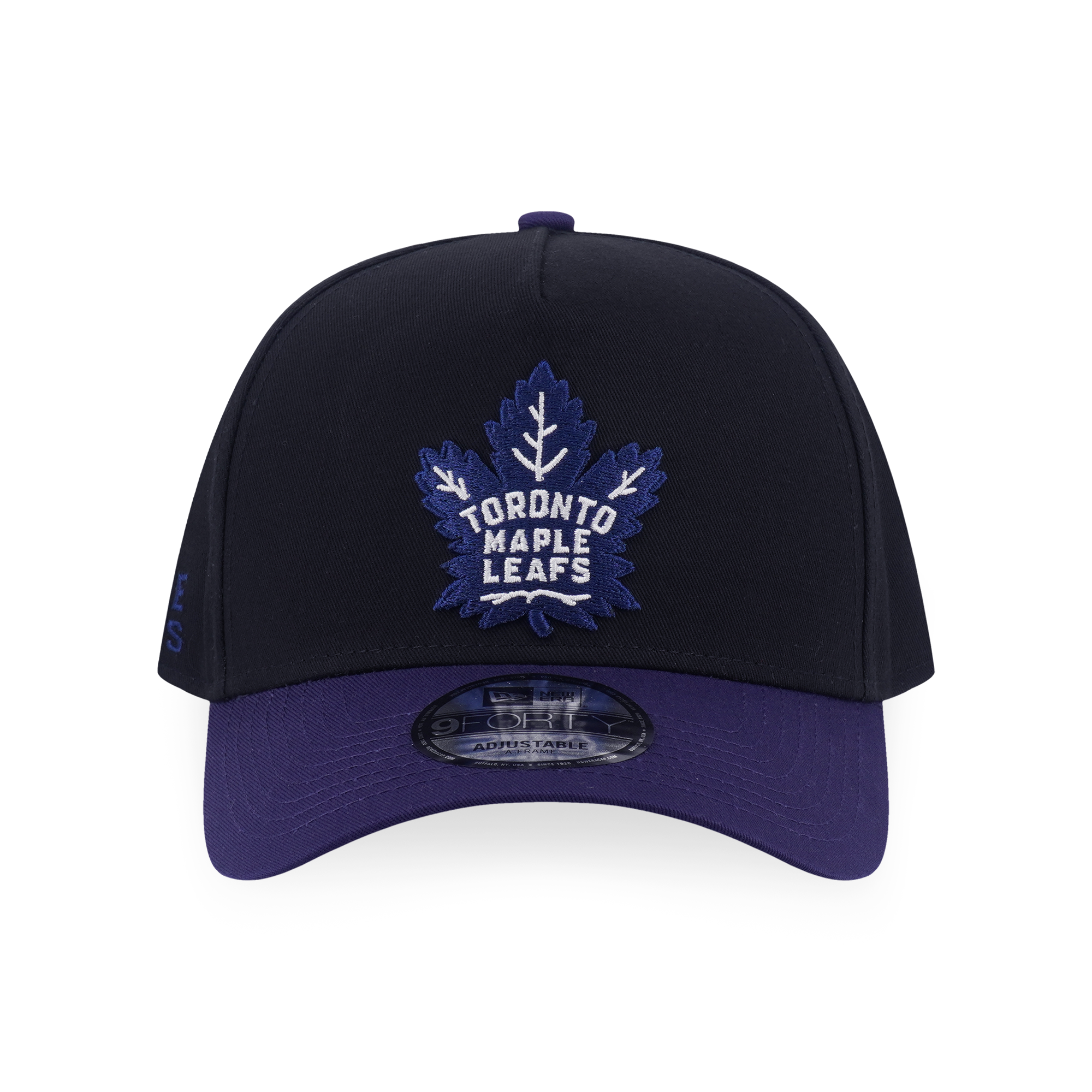 Toronto Maple Leafs NHL Team Logo 2-Tone Light Navy Visor Black 9Forty AF Cap
