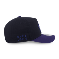Toronto Maple Leafs NHL Team Logo 2-Tone Light Navy Visor Black 9Forty AF Cap