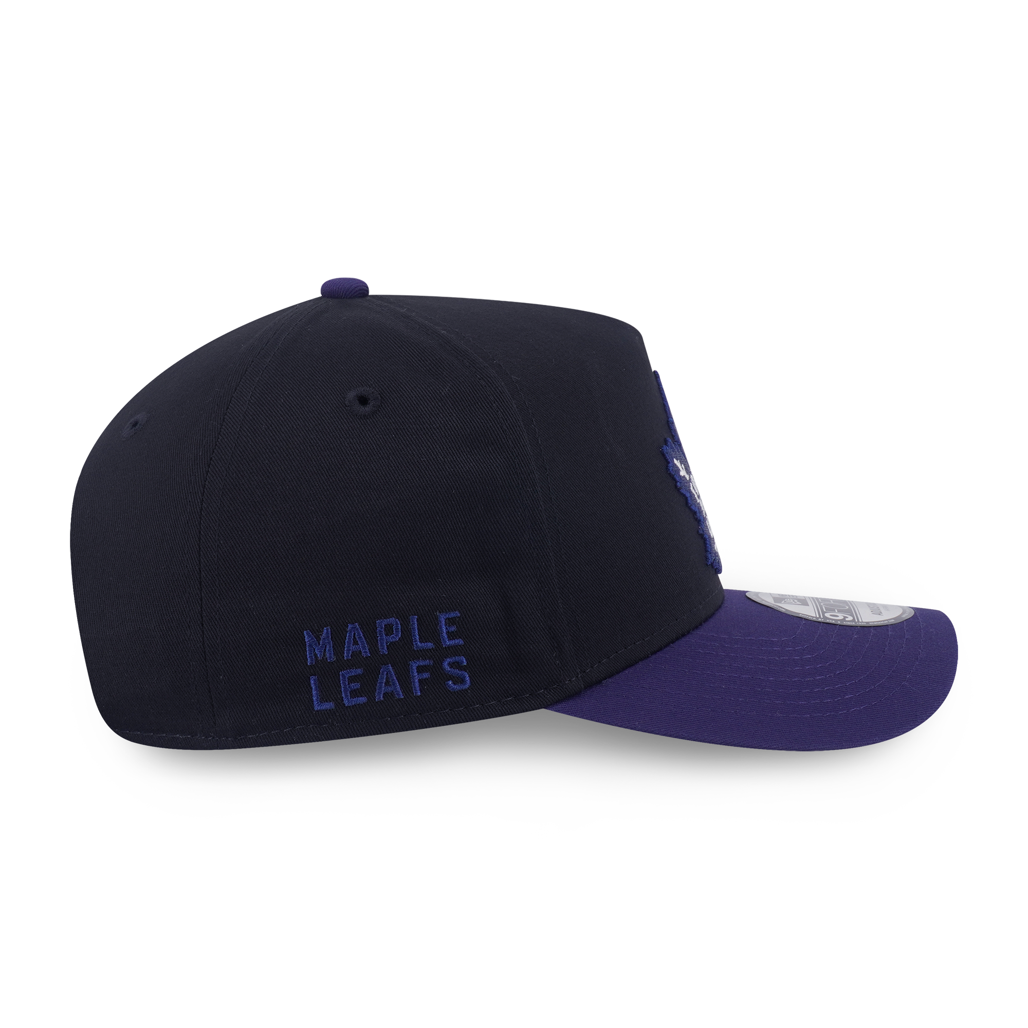 Toronto Maple Leafs NHL Team Logo 2-Tone Light Navy Visor Black 9Forty AF Cap