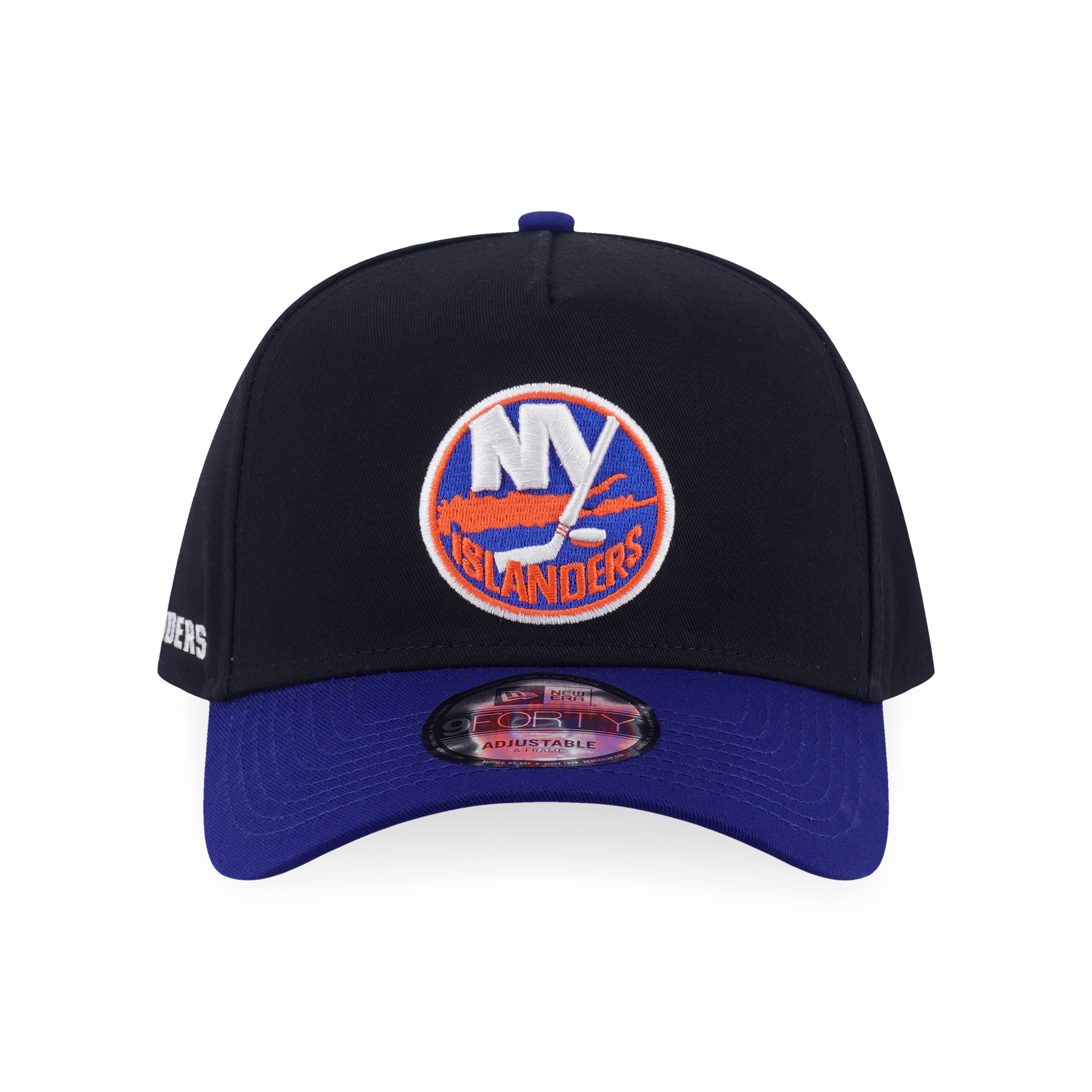 New York Islanders NHL Team Logo 2-Tone Royal Visor Black 9Forty AF Cap