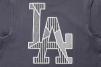 LOS ANGELES DODGERS PATCHWORK GRAPHITE SHORT SLEEVE T-SHIRT
