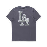 LOS ANGELES DODGERS PATCHWORK GRAPHITE SHORT SLEEVE T-SHIRT