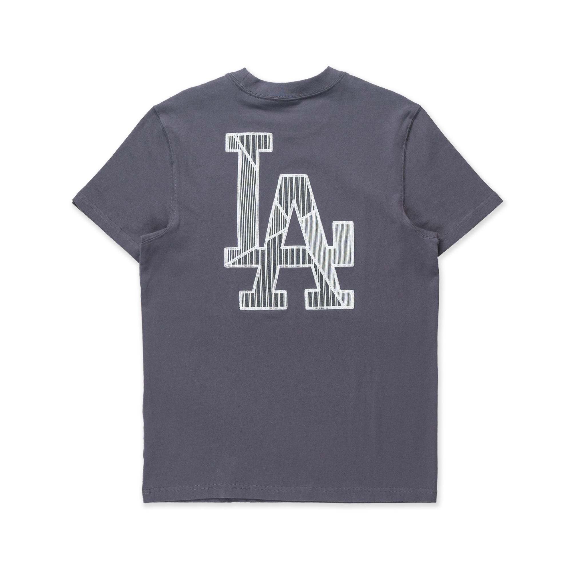 LOS ANGELES DODGERS PATCHWORK GRAPHITE SHORT SLEEVE T-SHIRT