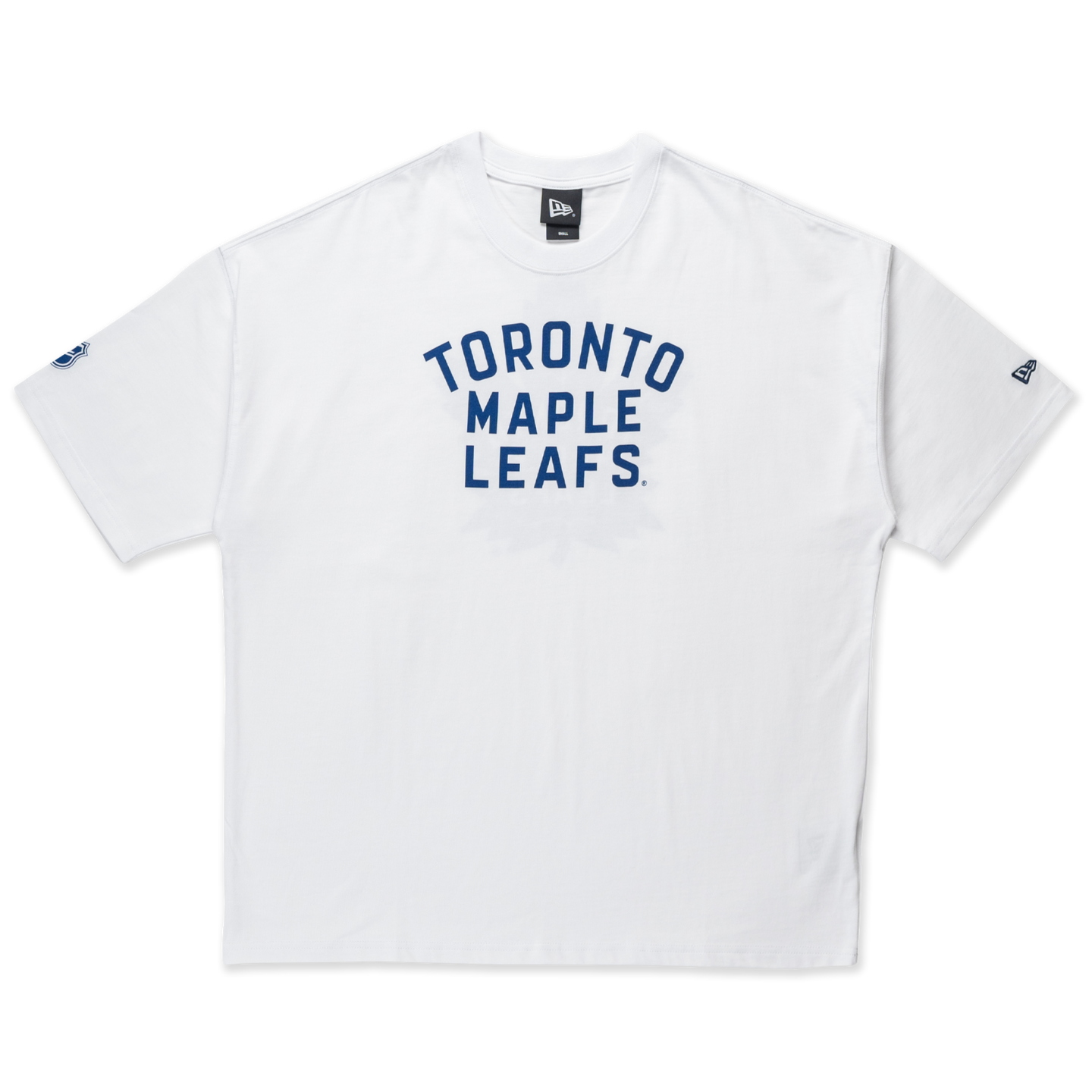 Toronto Maple Leafs NHL Team Logo White Oversized Short Sleeve T-Shirt