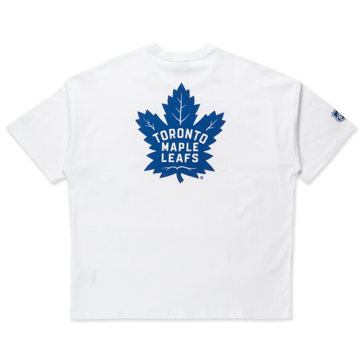 Toronto Maple Leafs NHL Team Logo White Oversized Short Sleeve T-Shirt