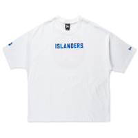 New York Islanders NHL Team Logo White Oversized Short Sleeve T-Shirt