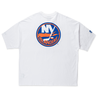 New York Islanders NHL Team Logo White Oversized Short Sleeve T-Shirt