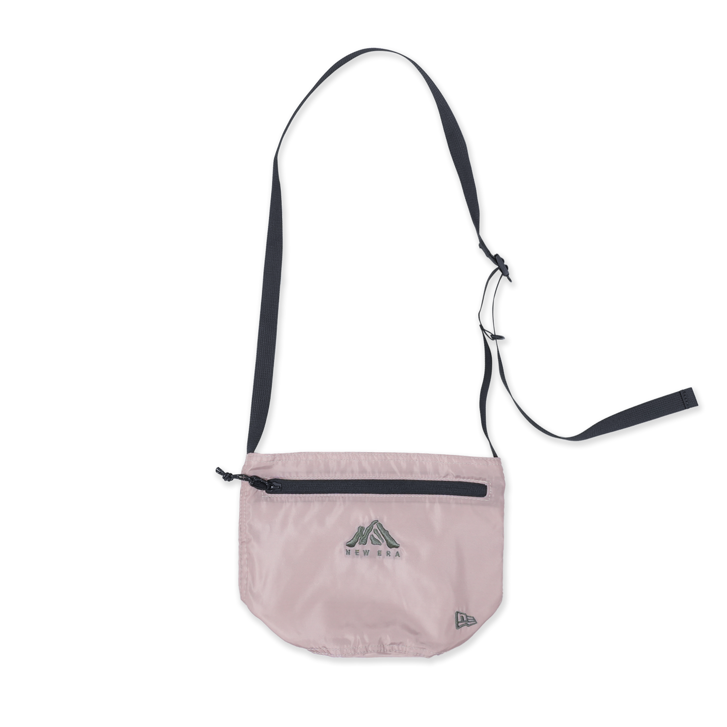 NEW ERA MOUNTAIN LOGO ASH BROWN DRAWSTRING SHOULDER BAG