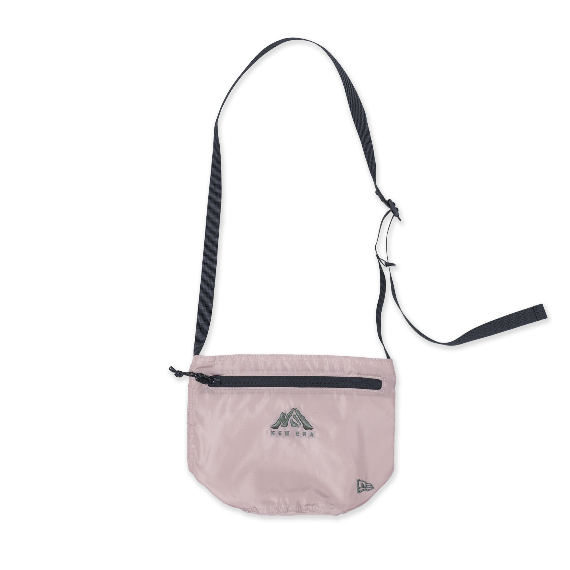 NEW ERA MOUNTAIN LOGO ASH BROWN DRAWSTRING SHOULDER BAG
